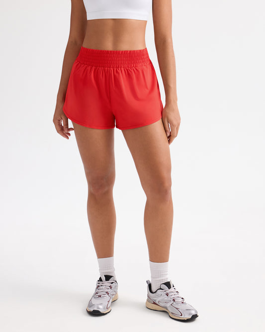 High Rise Split Lined Shorts 3''