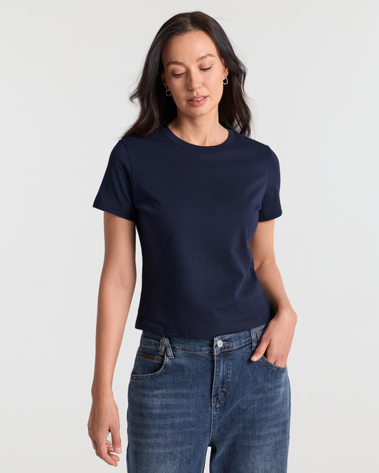 Short Sleeve Classic Crop T-Shirt