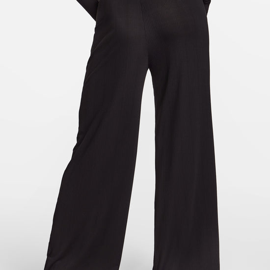 SOULVOR Wide Leg Casual Pants Black @model_info:A2